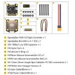 Nuovo SpeedyBee F405 V4 BLS 60A 30x30 FC 4 in1 ESC Stack Flight Controller IMU BMI270 MCU stmm32f405 RC FPV Racing Freestyle Drone